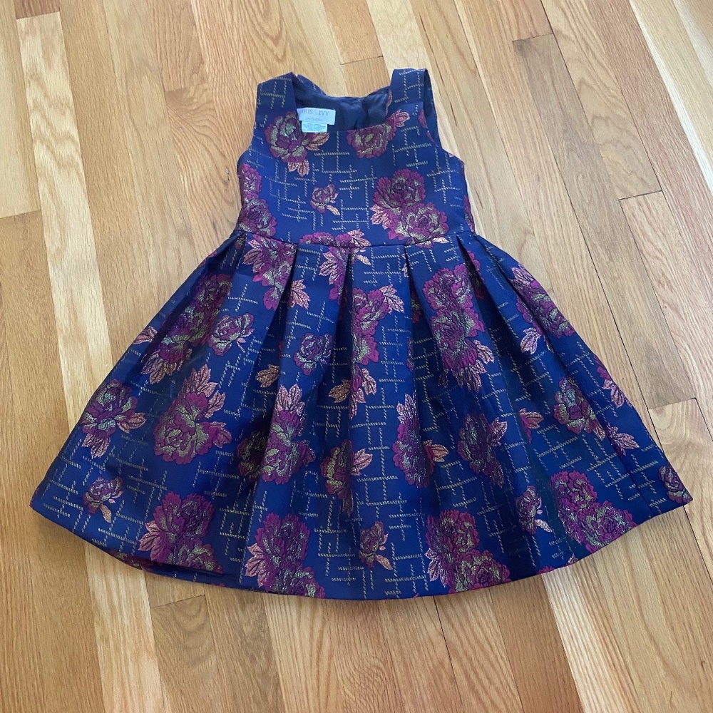 Iris and Ivy girls brocade dress